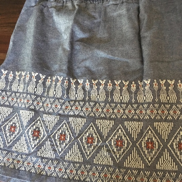 New Soft chambray Bob Timberlake skirt embroidery - Picture 4 of 6